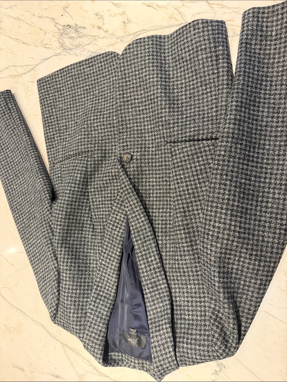 J. Crew Gray Houndstooth Women's Blazer